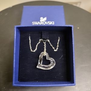 Swarovski Crystal Loveheart Light Azore Moonlight Pendant Heart 16" Neck…